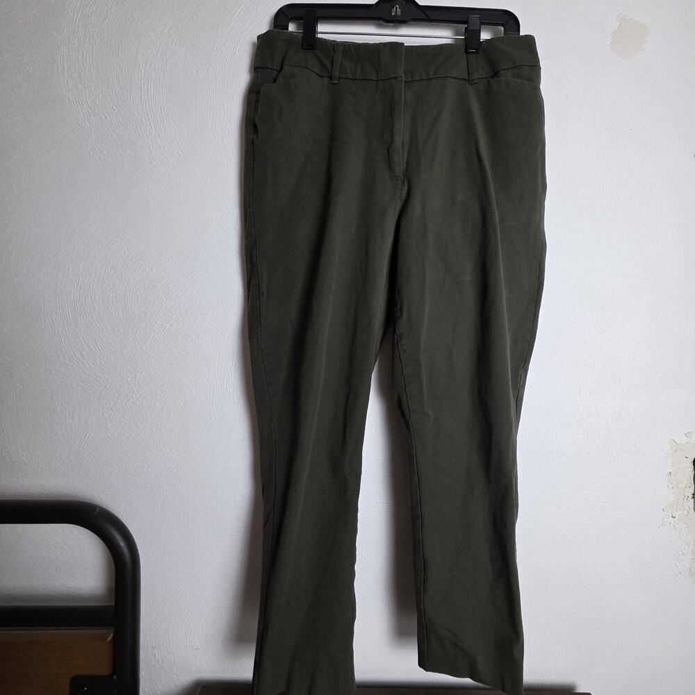 New York & Company Women’s Green Dress Pant Size 14 Average Length